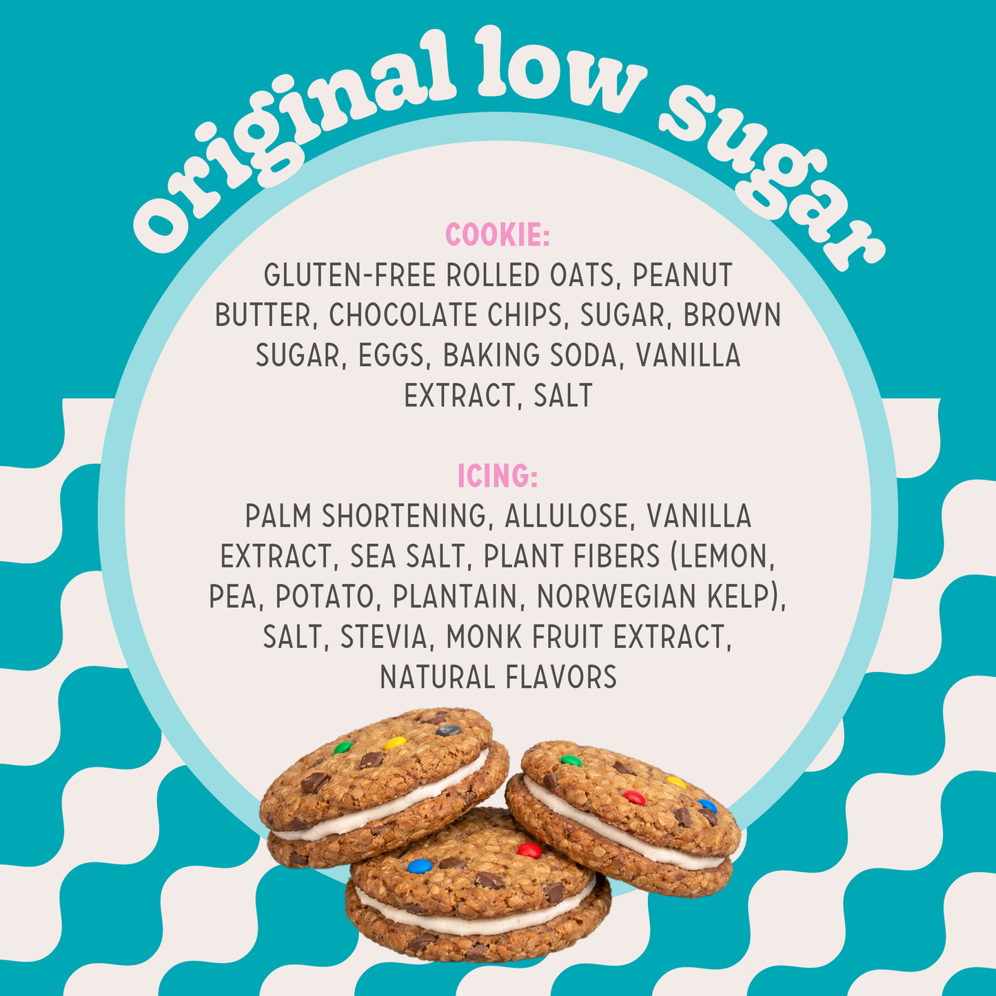 Original Monster Cookie Sandwich (Low Sugar!) - 3 Pack
