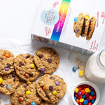 All-natural gluten-free ingredients and Rainbow Chip Cookie Mix 3-Pack from Meli’s Monster Cookies