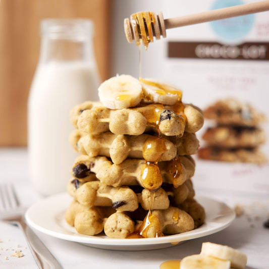 “Freshly made gluten-free chocolate chip waffles – delicious, fluffy, and easy to make”