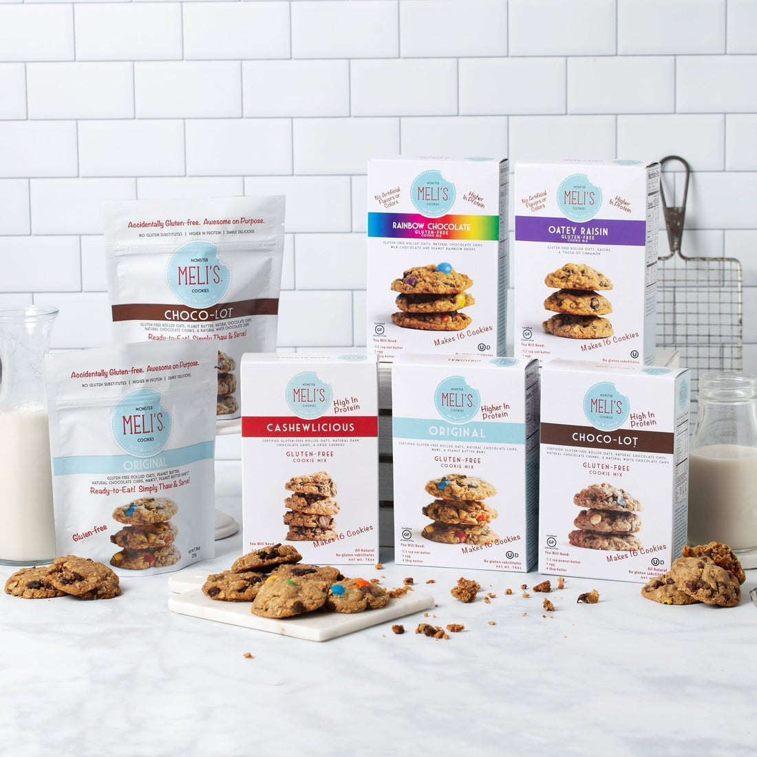 Meli's Gluten Free Cookie Mixes and Bags