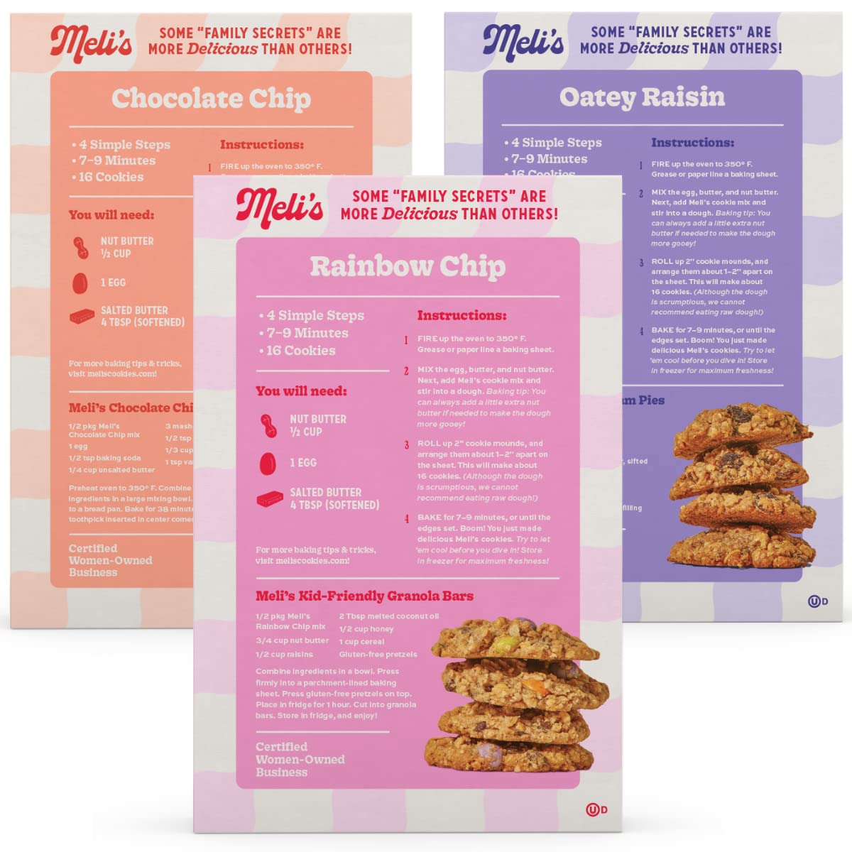 Variety Pack - OG Monster, Chocolate Chip, Rainbow Chip 3-Pack