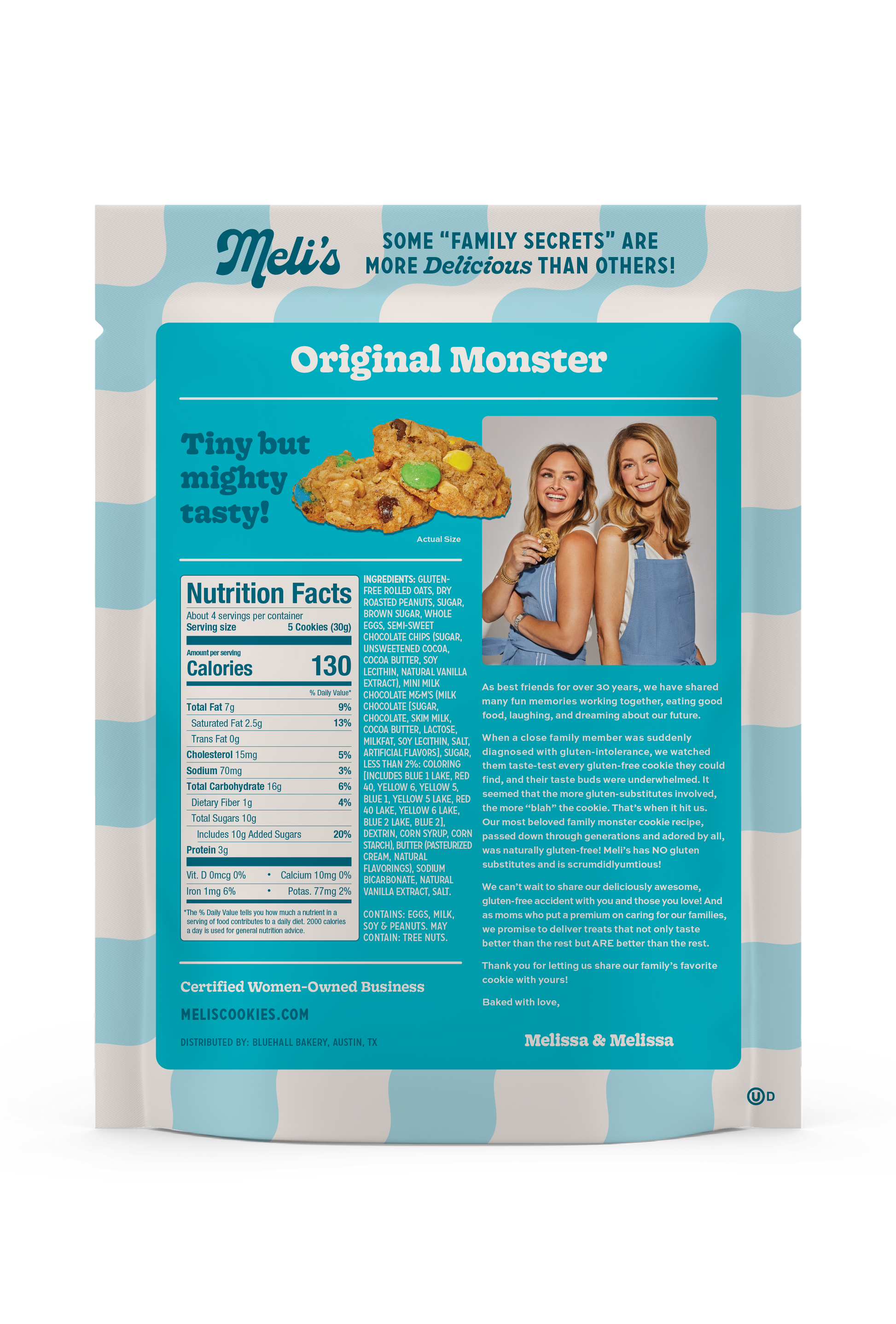 Gluten-free cookie mix gift box – sample pack with 3 signature flavors by Meli’s Monster Cookies