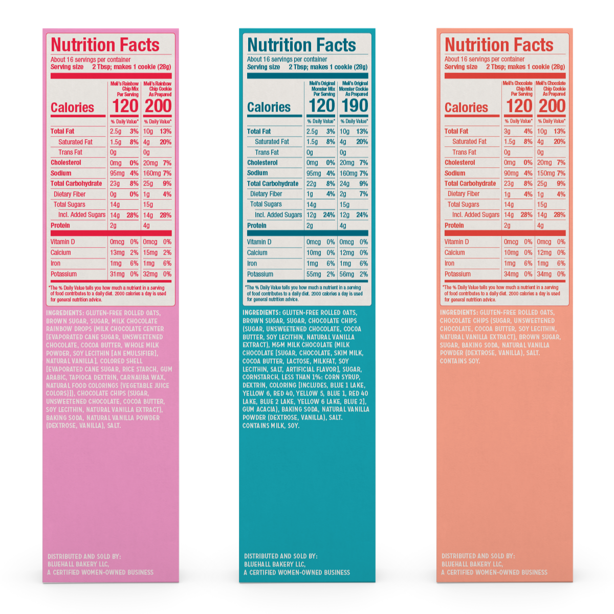 Variety Pack - OG Monster, Chocolate Chip, Rainbow Chip 3-Pack