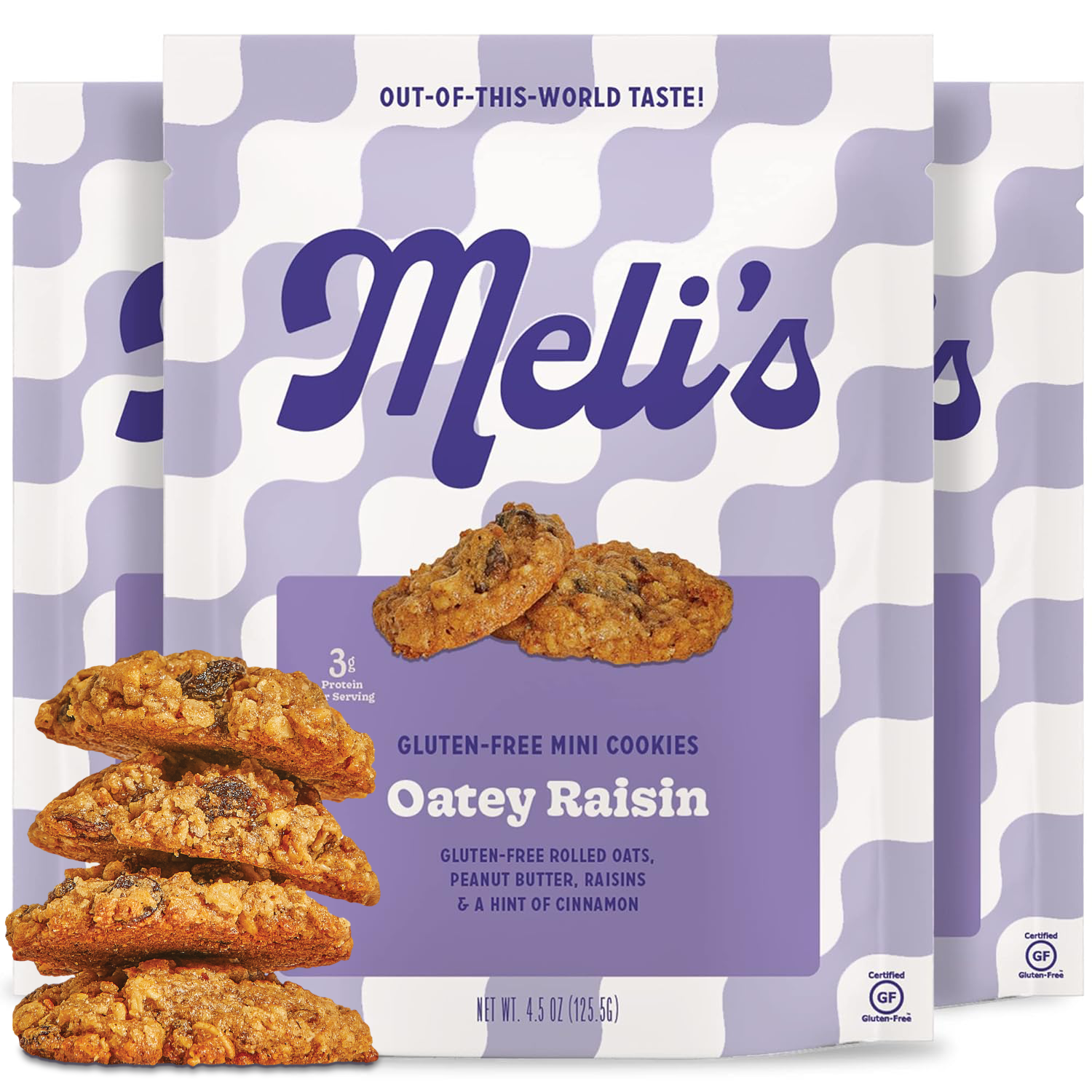 Oatey Raisin Mini Cookies 3-Pack