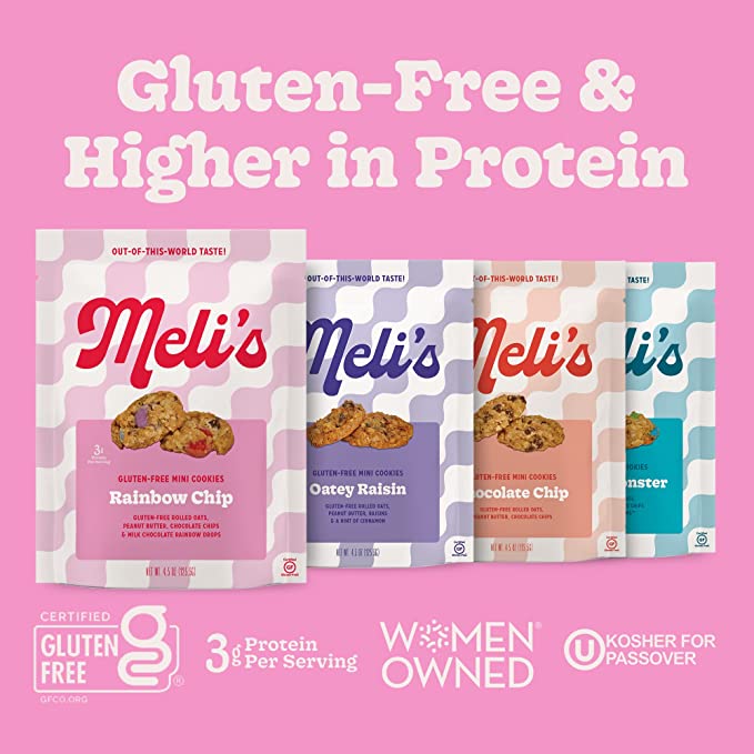 Gluten‑free Rainbow Chip Cookies in a convenient 6‑pack – high‑protein, made with natural ingredients