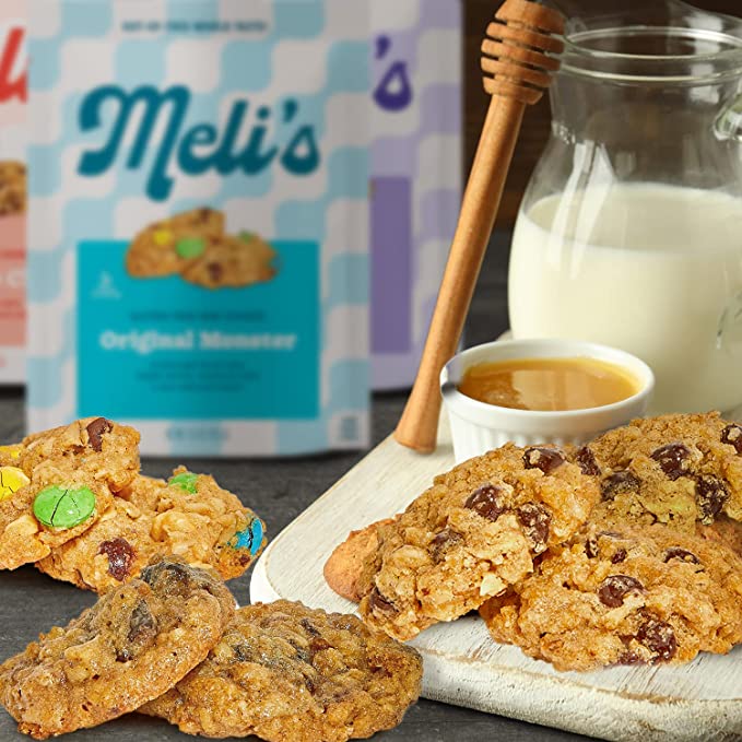 Gluten-free cookie mix gift box – sample pack with 3 signature flavors by Meli’s Monster Cookies
